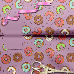 Papel De Seda Berry de padrão de Rosquinha retrô