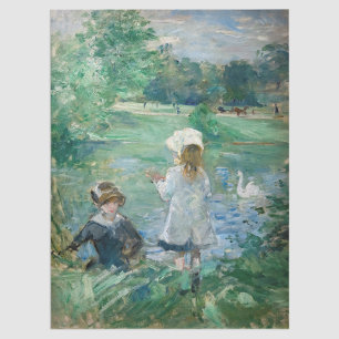 Papel De Seda Berthe Morisot - Ao lado de um lago