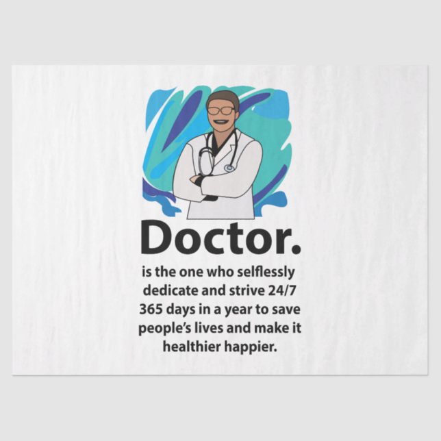 Papel De Seda Best Doctor Ever Appreciation  (Frente )
