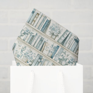 Papel De Seda Biblioteca Novo Capítulo Menino Azul Livro Chá de 