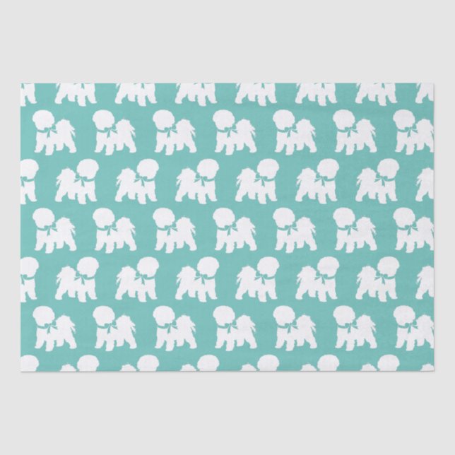 Papel De Seda Bichon Frise Dog Puppy (Frente )