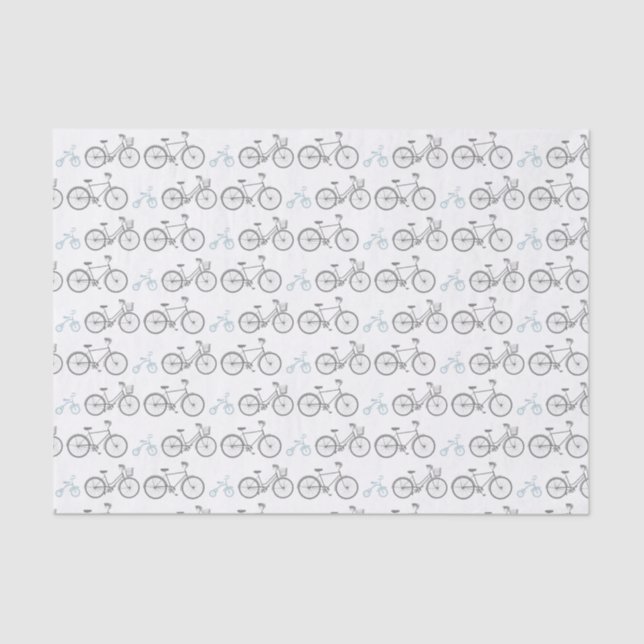 Papel De Seda Bicicleta Azul (Frente )