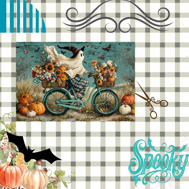 Papel De Seda Bicicleta Ghost Grace do Halloween (Criador carregado)