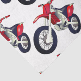 Papel De Seda Bicicleta Motocicleta Dirt Vermelho Fundo Cor Pers
