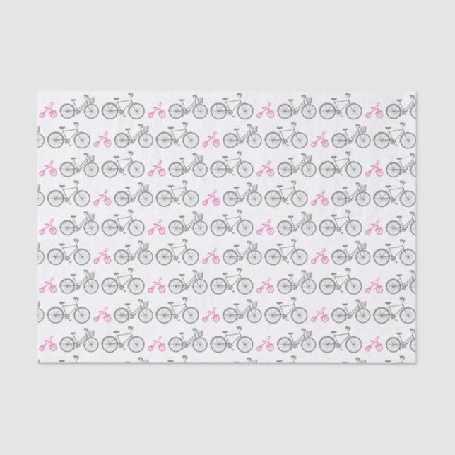 Papel De Seda Bicicleta Rosa (Frente )