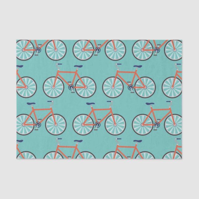 Papel De Seda Bicicletas Cute Bicicletas Ciclismo de Festa de an (Frente )