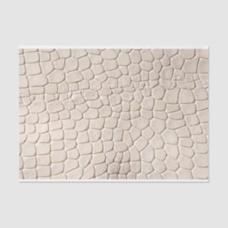 Papel De Seda Biege de Impressão de Crocodilo