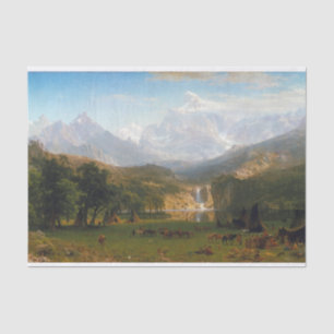 Papel De Seda Bierstadt Rocky Mounains Landers Peak Painting