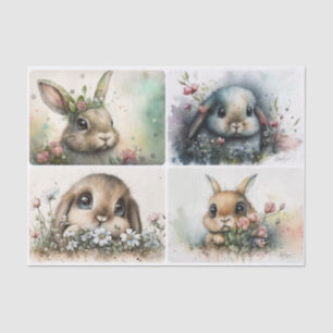 Papel De Seda Big Eyed Bunnies