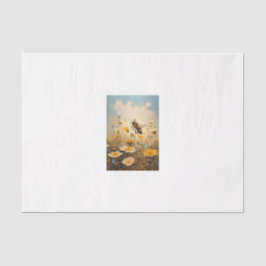 Papel De Seda Bij de bloemen decoupage tissue papier