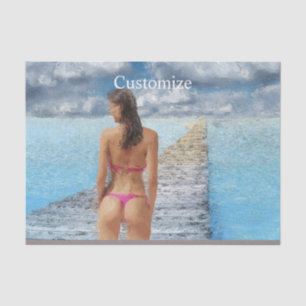 Papel De Seda Bikini Girl Thunder_Cove