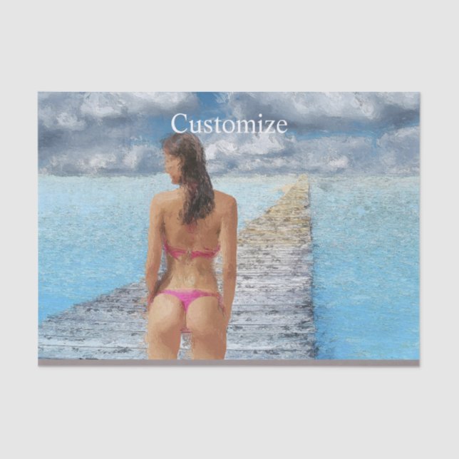 Papel De Seda Bikini Girl Thunder_Cove (Frente )