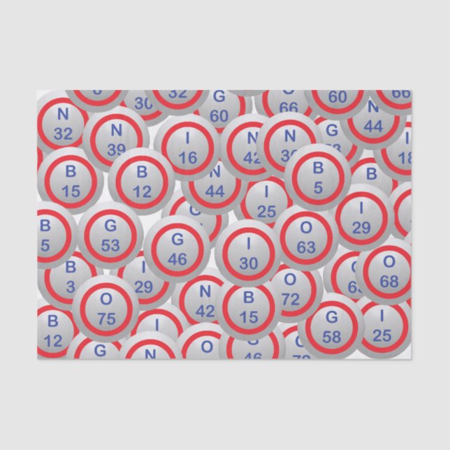 Papel De Seda Bingo Balls (Frente )