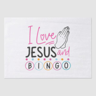 Papel De Seda Bingo Player Jesus Faith Christian Adoro Jesus An