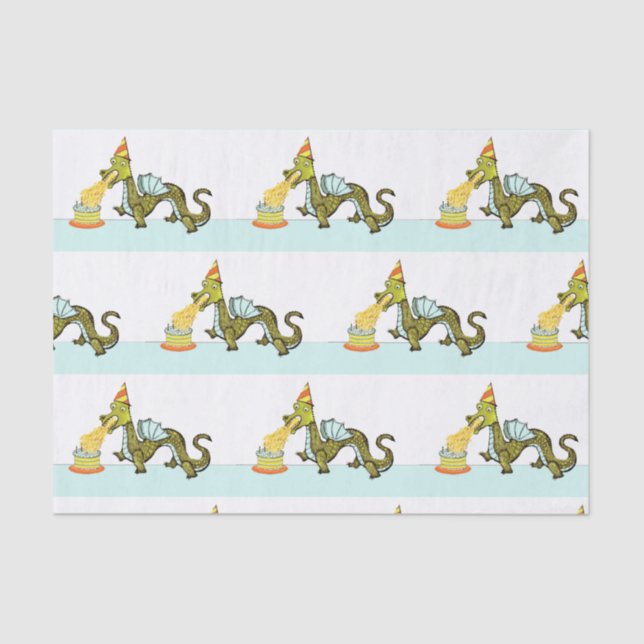 Papel De Seda Birthday Dragon (Frente )