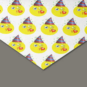 Papel De Seda Birthday Emoji Pattern