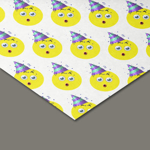 Papel De Seda Birthday Emoji Pattern