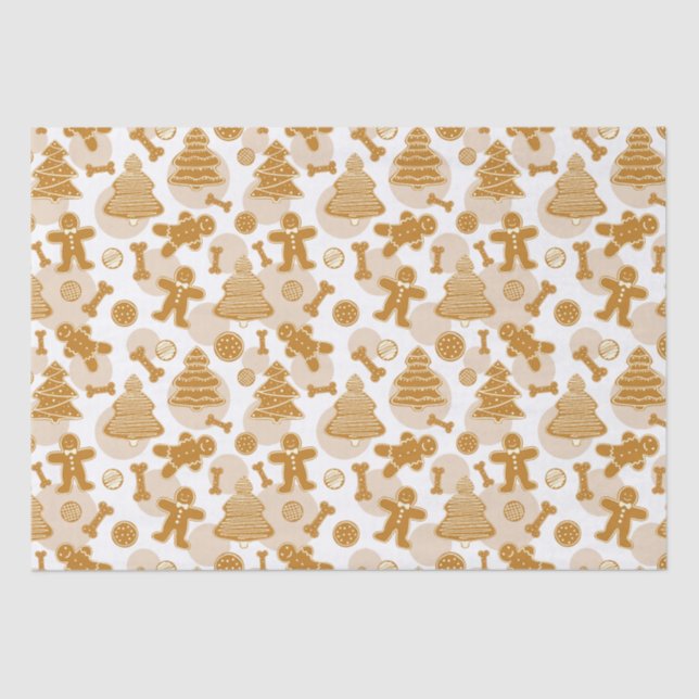Papel De Seda Biscoitos com ossos de cão (Frente )