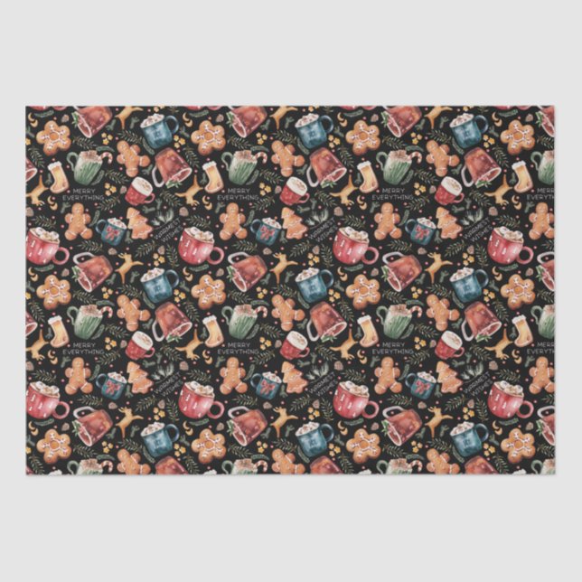 Papel De Seda Biscoitos de chocolate quente (Frente )