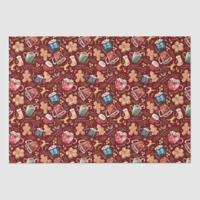 Papel De Seda Biscoitos de chocolate quente (Frente )