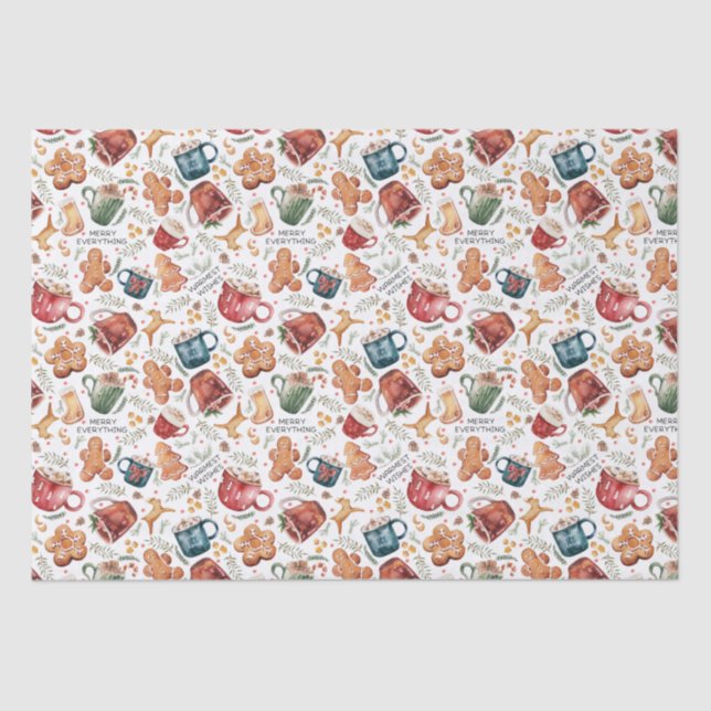 Papel De Seda Biscoitos de chocolate quente (Frente )