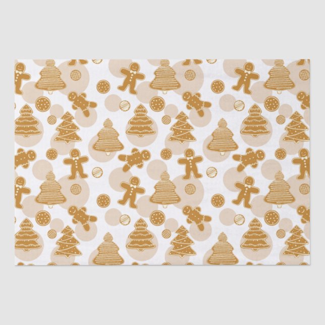 Papel De Seda Biscoitos de pão-de-gengala (Frente )