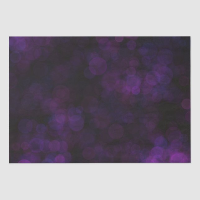 Papel De Seda Black and Purple Bokeh (Frente )