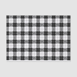 Papel De Seda Black and White Herringbone Tissue Paper
