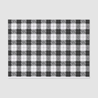 Papel De Seda Black and White Herringbone Tissue Paper
