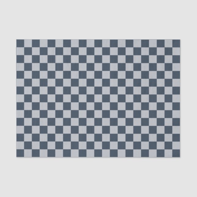 Papel De Seda Black ice checkered board pattern (Frente )