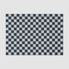 Papel De Seda Black ice checkered pattern