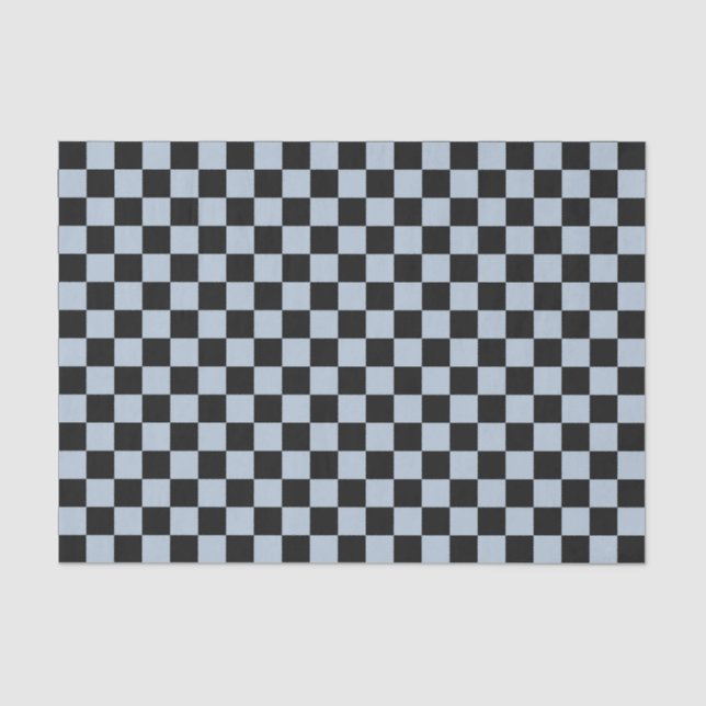 Papel De Seda Black ice checkered pattern (Frente )