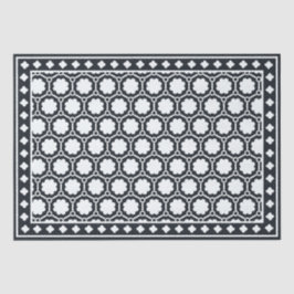 Papel De Seda Black Modern Bone Inlay Decoupage Paper