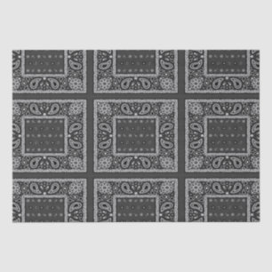 Papel De Seda Black Paisley Bandana Birthday Hip Hop Rap Scarf