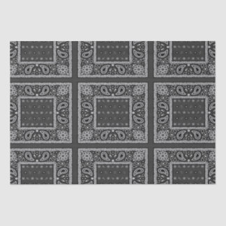 Papel De Seda Black Paisley Bandana Birthday Hip Hop Rap Scarf