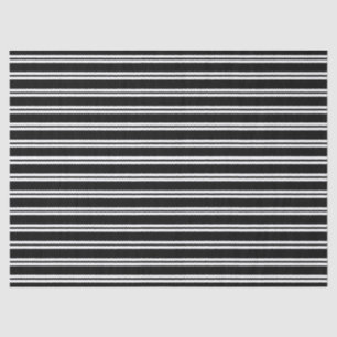 Papel De Seda Black Striped