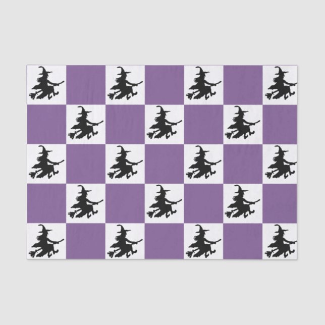 Papel De Seda Black Witches Checkered (Frente )