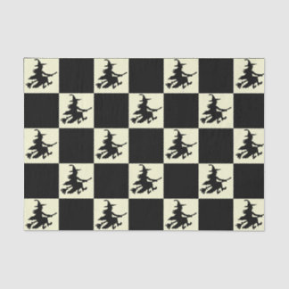 Papel De Seda Black Witches Checkered