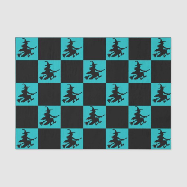 Papel De Seda Black Witches Checkered (Frente )
