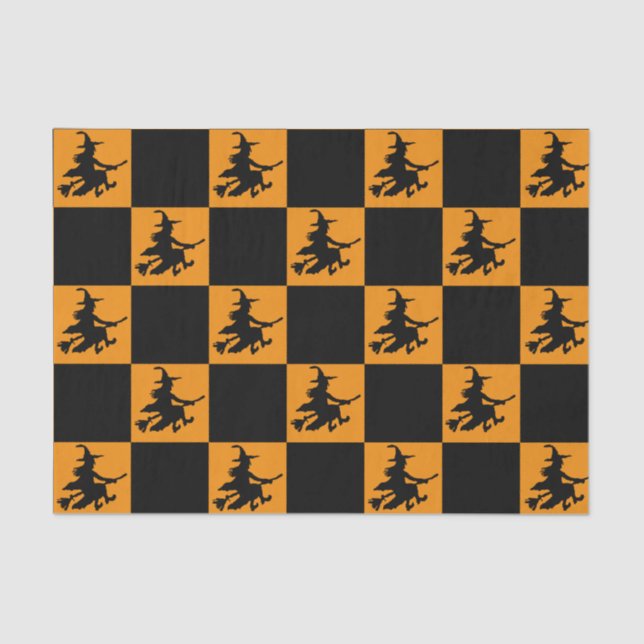 Papel De Seda Black Witches Checkered (Frente )