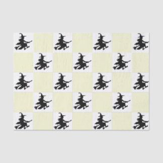 Papel De Seda Black Witches Checkered