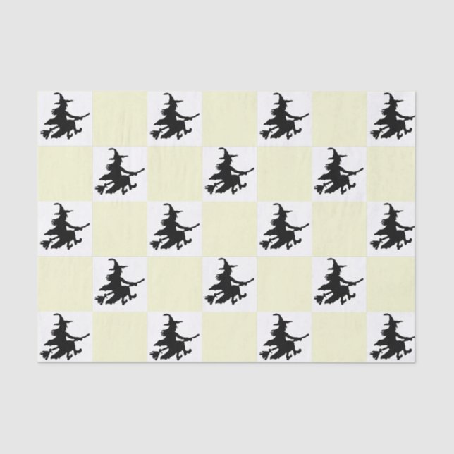 Papel De Seda Black Witches Checkered (Frente )