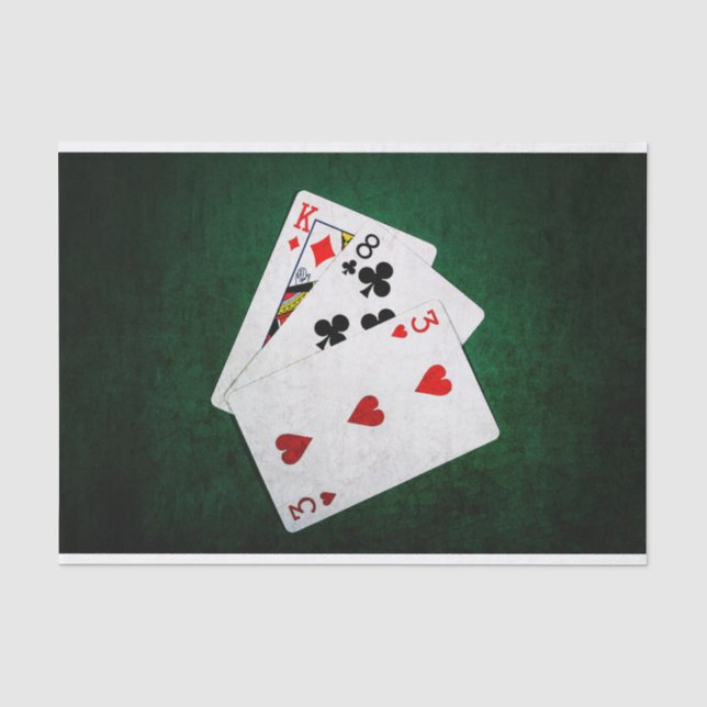 Papel De Seda Blackjack 21 pontos - King, Oito, Três (Frente )