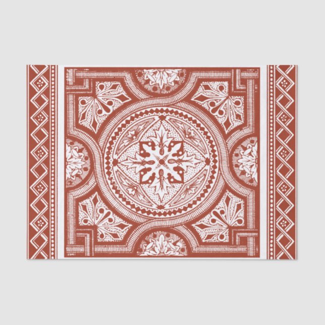 Papel De Seda Bloco de Madeira Cinnabar IV (Frente )