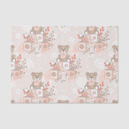 PAPEL DE SEDA BLOQUEIOS DE CARNE DE GAROTA DE BEBÊ