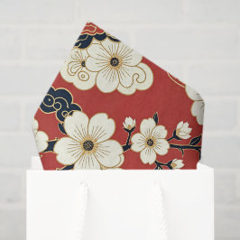 Papel De Seda Blossom Nouveau | Design Floral Elegante