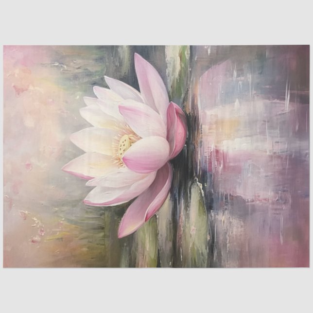 Papel De Seda Blossomas de Buda de Água Flutuante de Lotus de Di (Frente )