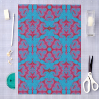 Papel De Seda Blue and Red Boho