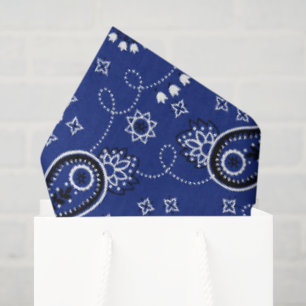Papel De Seda Blue Bandana Western Cowboy Adventure Ranking