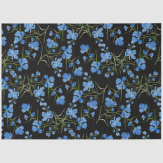 Papel De Seda Blue Cosmos Flowers